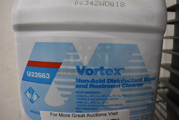 2 Unisource Vortex Non-acid Disinfectant Bowl and Restroom Cleaner Jugs. 7x3x12. 2 Times Your Bid! - Image 2 of 3