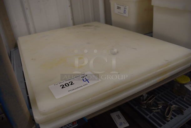 4 White Cutting Boards. 18x24x0.5. 4 Times Your Bid! - Image 2 of 2