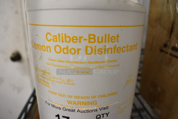 3 Caliber Bullet Lemon Odor Disinfectant Jugs. 6x6x12. 3 Times Your Bid! - Image 3 of 3