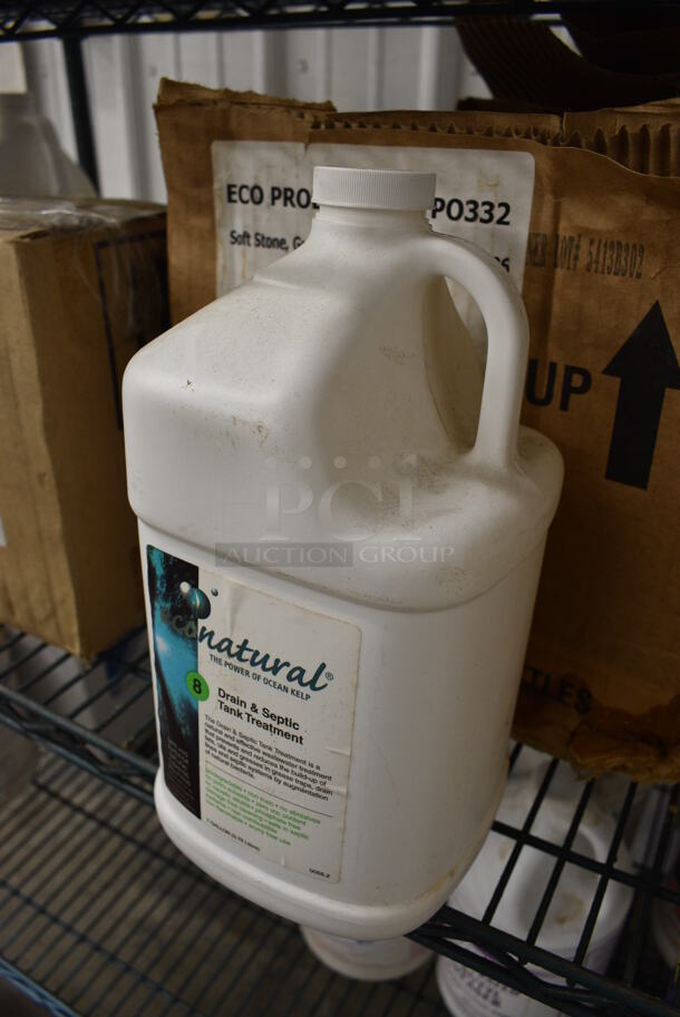 4 Econatural Drain and Septic Tank Treatment Jugs. 6x6x12. 4 Times Your Bid! - Image 2 of 4