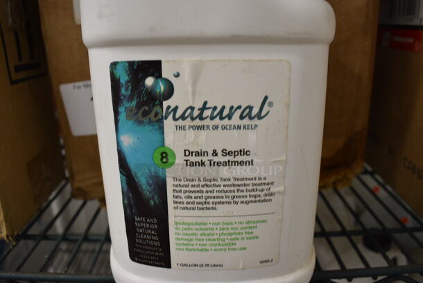 4 Econatural Drain and Septic Tank Treatment Jugs. 6x6x12. 4 Times Your Bid! - Image 4 of 4