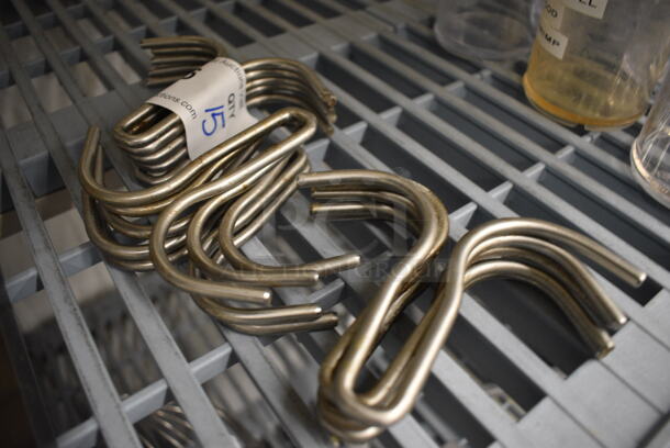 15 Metal Pot Rack Hooks. 5x4. 15 Times Your Bid!