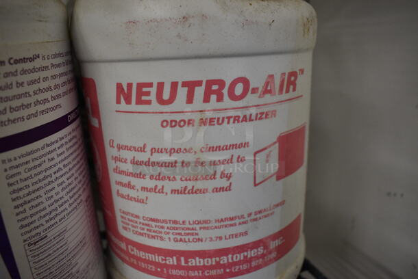 6 Various Jugs of Cleaner; Neutro Air Odor Neutralizer, Odo Ban Germ Disinfectant, MIRx 60 Super Strength Foul Odor Eliminator, Misty Pro Tec Carpet Protect Concentrate, Commercial Scrubbable Floor Finish and Odo Ban Grease Kitchen Floor and Wall Degreaser. 6x6x12. 6 Times Your Bid! - Image 2 of 7