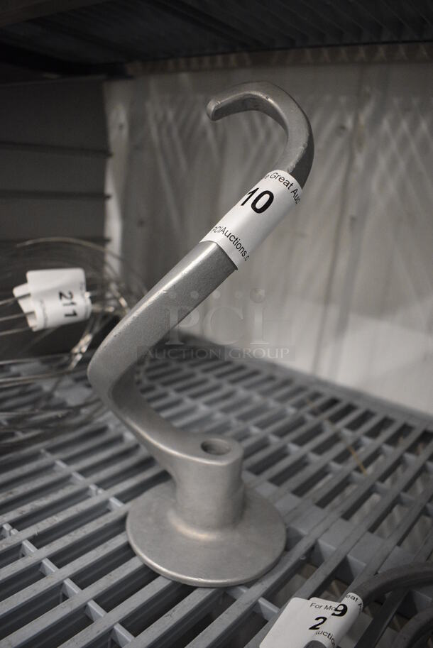 Metal Commercial Dough Hook Attachment for Hobart Mixer. 6x6x13 - Image 2 of 3