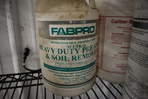 6 Various Jugs of Cleaner; Caliber Bullet Formula 357, Caliber Rapid Fire Concentrated Non Butyl Degreaser, Quaternary Bathroom Cleaner, Caliber Bullet Formula 44, Caliber Super Buff and Fabpro Heavy Duty Soil Remover. 6x6x12. 6 Times Your Bid! - Image 7 of 7