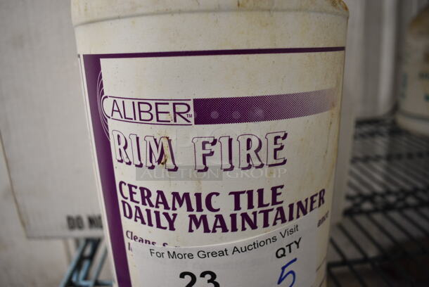 5 Caliber Rim Fire Ceramic Tile Daily Maintainer Jugs. 6x6x12. 5 Times Your Bid! - Image 2 of 3