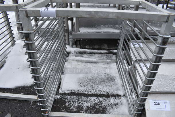 Metal Commercial Pan Transport Rack on Commercial Casters. 20.5x25x23 - Image 3 of 3
