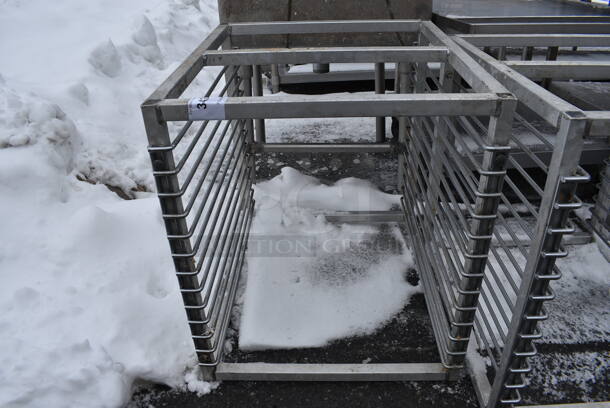 Metal Commercial Pan Transport Rack on Commercial Casters. 20.5x25x23 - Image 1 of 3