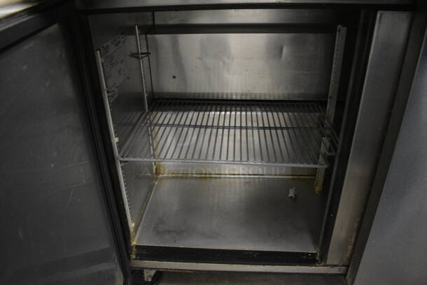 GREAT! 2016 True Model TSSU-72-30M-B-ST Stainless Steel Commercial Sandwich Salad Prep Table Bain Marie Mega Top w/ Cutting Board and 2 Tier Overshelf on Commercial Casters. 115 Volts, 1 Phase. 72x34x68. Tested and Working! - Image 7 of 11