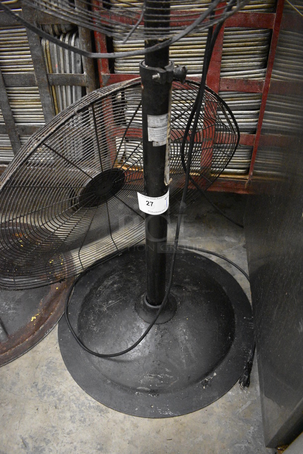 Comfort Zone Black Metal Floor Style Fan. 32x26x67. Tested and Working! - Image 3 of 4