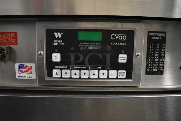 GREAT! 2017 Winston CVap Model CAC507GR Stainless Steel Commercial Single Door Undercounter Warming Holding Cabinet on Commercial Casters. 208 Volts, 1 Phase. 28x34x38 - Image 7 of 9