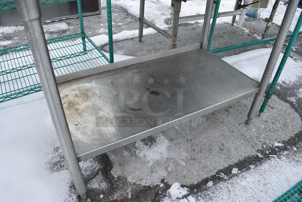 Stainless Steel Commercial Right Side Clean Side Dishwasher Table w/ Undershelf. 66x30x44 - Image 4 of 4