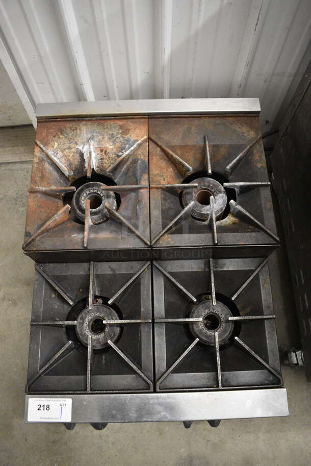 GREAT! Vulcan Model VHP424U-1 Stainless Steel Commercial Countertop Gas Powered 4 Burner 2 Tier Range. 120,000 BTU. 24x31x17 - Image 6 of 6