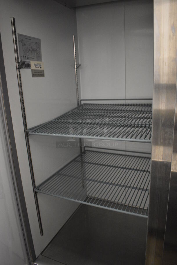WOW! Avantco Model 178A49FHC Stainless Steel Commercial 2 Door Reach In Freezer w/ Poly Coated Racks on Commercial Casters. 115 Volts, 1 Phase. 53x32x82. Tested and Working! - Image 6 of 7
