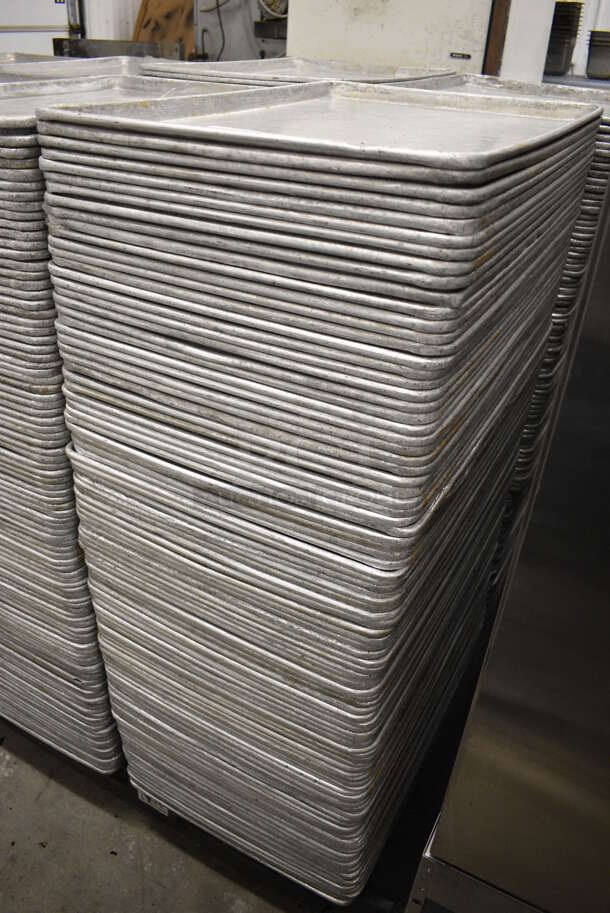 100 Metal Full Size Baking Pans. 18x26x1. 100 Times Your Bid! - Image 3 of 3
