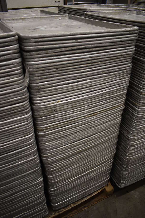 100 Metal Full Size Baking Pans. 18x26x1. 100 Times Your Bid! - Image 2 of 3