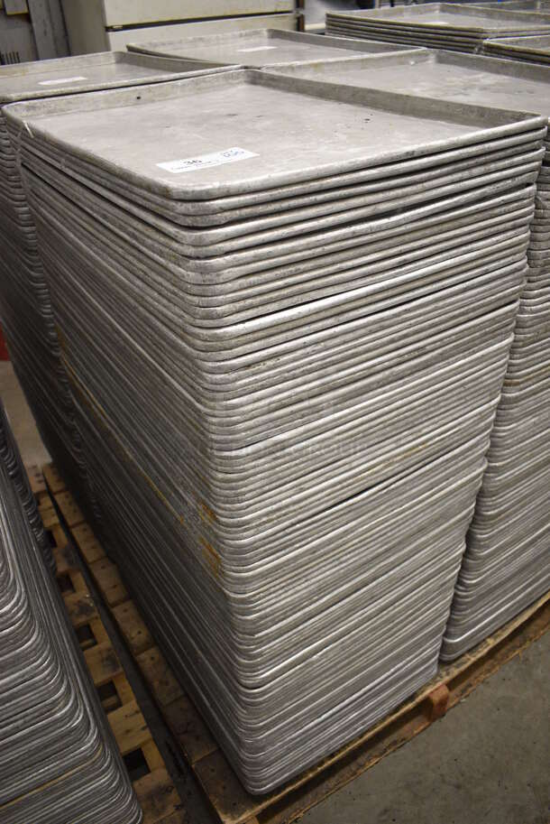 100 Metal Full Size Baking Pans. 18x26x1. 100 Times Your Bid! - Image 2 of 3