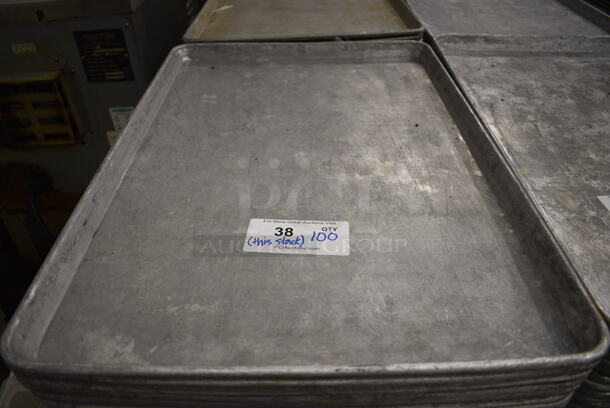 100 Metal Full Size Baking Pans. 18x26x1. 100 Times Your Bid! - Image 2 of 4