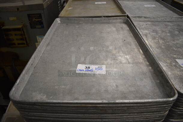 100 Metal Full Size Baking Pans. 18x26x1. 100 Times Your Bid! - Image 4 of 4