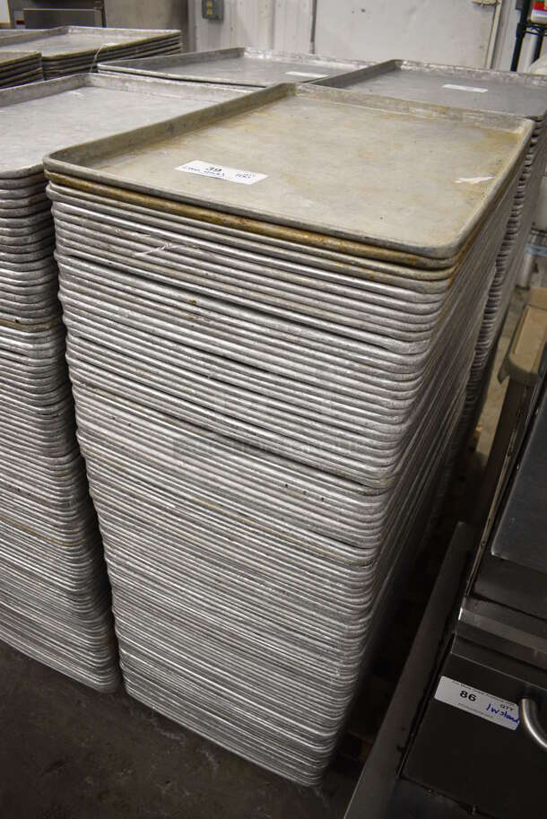 100 Metal Full Size Baking Pans. 18x26x1. 100 Times Your Bid! - Image 2 of 3