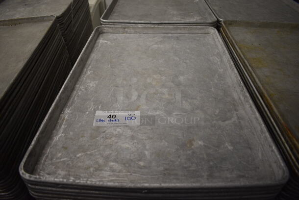 100 Metal Full Size Baking Pans. 18x26x1. 100 Times Your Bid! - Image 3 of 4