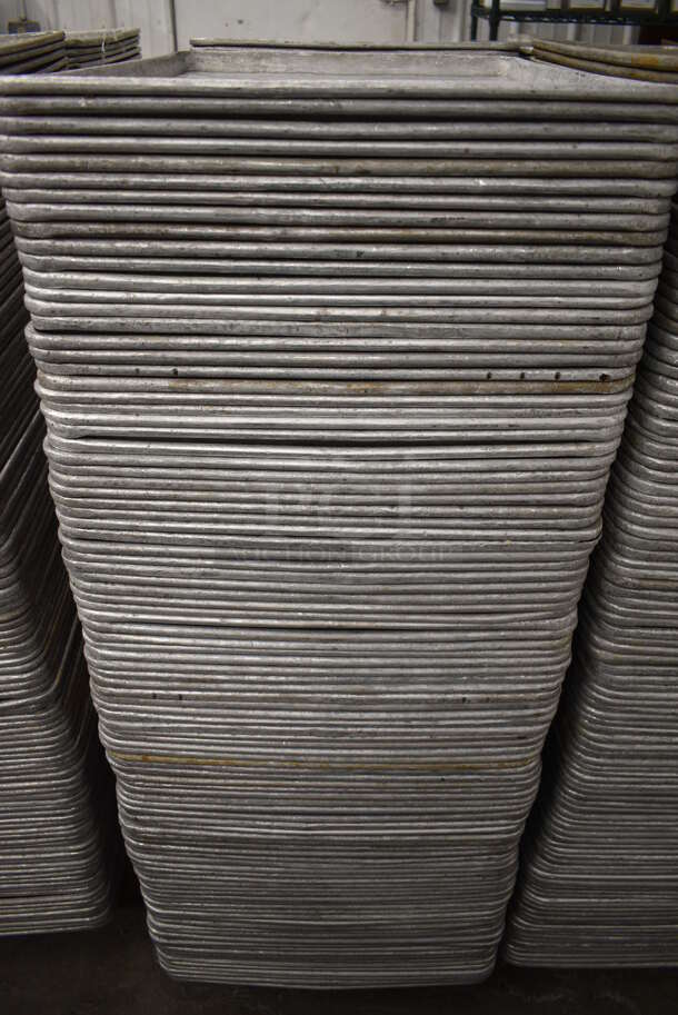 100 Metal Full Size Baking Pans. 18x26x1. 100 Times Your Bid! - Image 4 of 4
