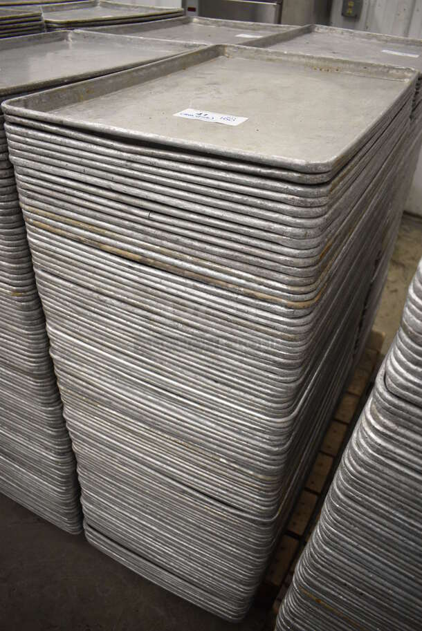 100 Metal Full Size Baking Pans. 18x26x1. 100 Times Your Bid! - Image 2 of 3