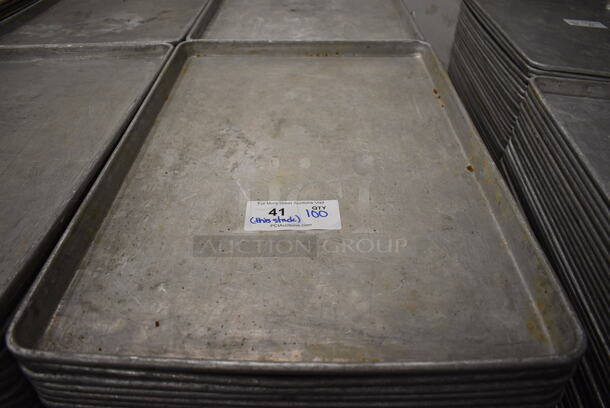 100 Metal Full Size Baking Pans. 18x26x1. 100 Times Your Bid! - Image 3 of 3