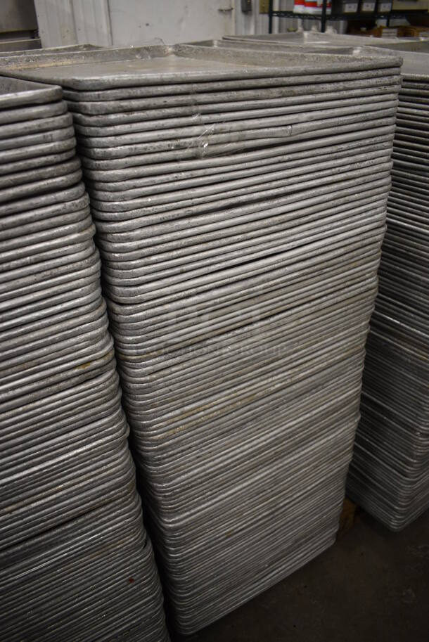 100 Metal Full Size Baking Pans. 18x26x1. 100 Times Your Bid! - Image 3 of 3