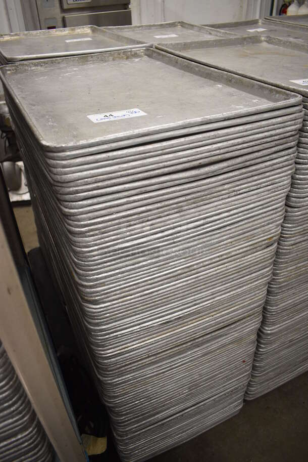 100 Metal Full Size Baking Pans. 18x26x1. 100 Times Your Bid! - Image 2 of 3