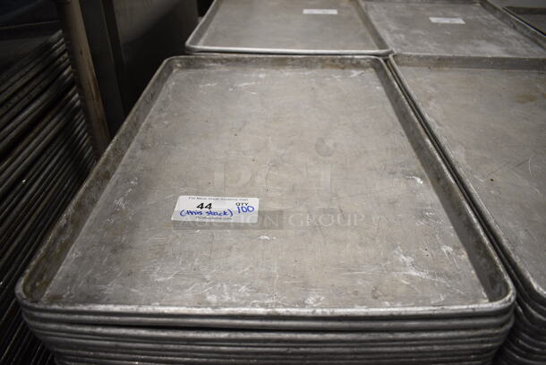 100 Metal Full Size Baking Pans. 18x26x1. 100 Times Your Bid! - Image 3 of 3