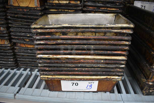 13 Metal Single Loaf Baking Pans. 8.5x4.5x3. 13 Times Your Bid! - Image 4 of 5