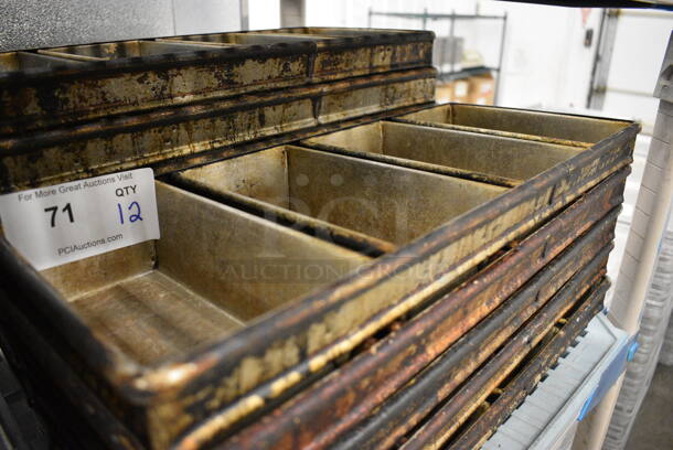 12 Metal 4 Loaf Baking Pans. 20x8.5x2.5. 12 Times Your Bid! - Image 2 of 3