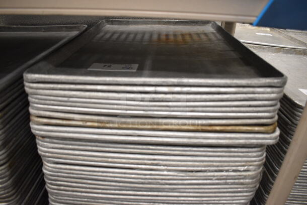 50 Metal Full Size Baking Pans. 18x26x1. 50 Times Your Bid!