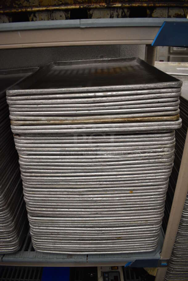 50 Metal Full Size Baking Pans. 18x26x1. 50 Times Your Bid! - Image 2 of 3