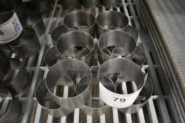 15 Metal Round Baking Rings. 2.75x2.75x1.75. 15 Times Your Bid! - Image 3 of 3