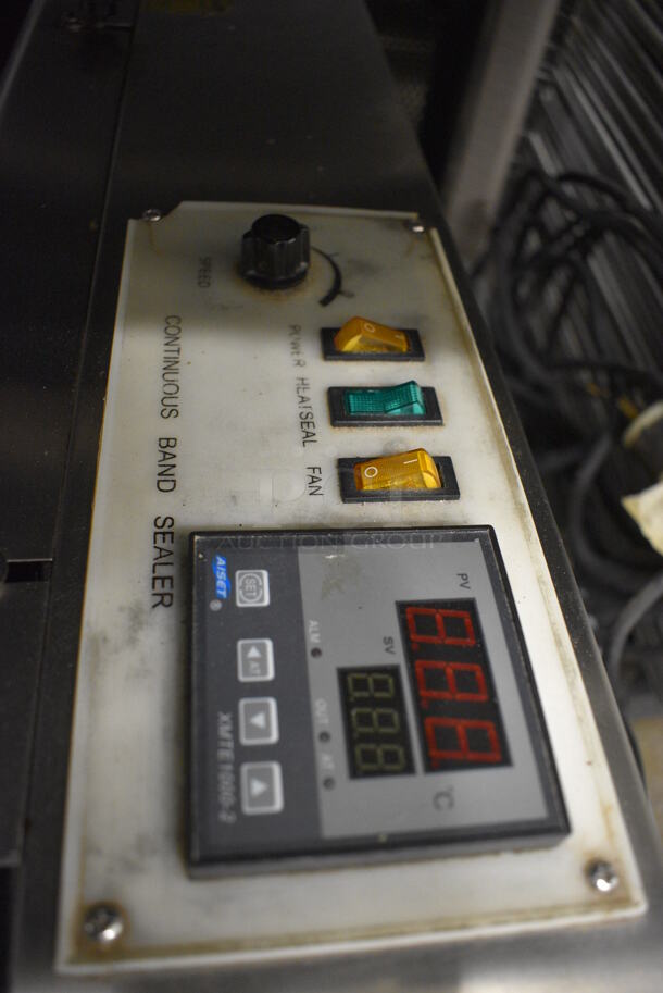 WOW! 2010 Model CBS-880 Stainless Steel Commercial Countertop Continuous Band Sealer. 110 Volts, 1 Phase. 34x16x11. Tested and Working! - Image 7 of 8