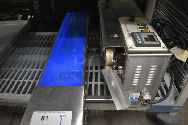 WOW! 2010 Model CBS-880 Stainless Steel Commercial Countertop Continuous Band Sealer. 110 Volts, 1 Phase. 34x16x11. Tested and Working! - Image 8 of 8
