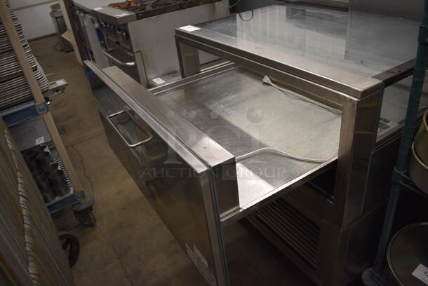 NICE! RPI Industries Model VICD2-20-R-SQ-SC Stainless Steel Commercial Single Drawer Cooler Merchandiser on Commercial Casters. 115 Volts, 1 Phase. 36.5x28x37. Tested and Working! - Image 4 of 7