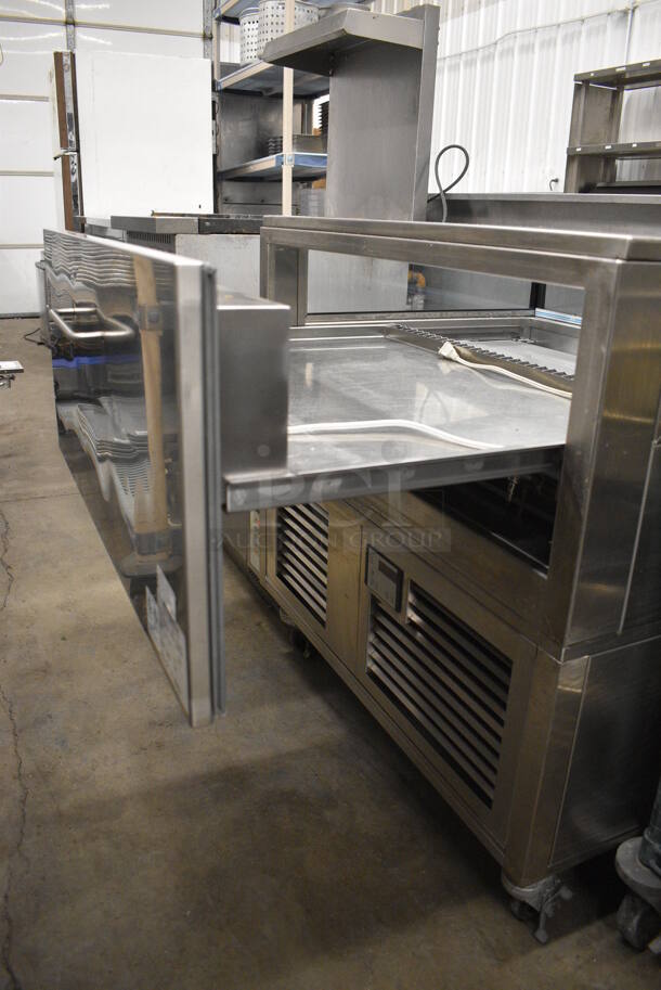 NICE! RPI Industries Model VICD2-20-R-SQ-SC Stainless Steel Commercial Single Drawer Cooler Merchandiser on Commercial Casters. 115 Volts, 1 Phase. 36.5x28x37. Tested and Working! - Image 5 of 7