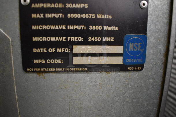 FANTASTIC! Turbochef Model NGC Stainless Steel Commercial Countertop Electric Powered Rapid Cook Oven. 208-240 Volts, 1 Phase. 26x26x19 - Image 7 of 7