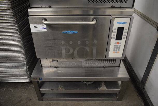 FANTASTIC! Turbochef Model NGC Stainless Steel Commercial Countertop Electric Powered Rapid Cook Oven on Stainless Steel Equipment Stand. 208-240 Volts, 1 Phase. 26x26x19, 30x30x12 - Image 1 of 7