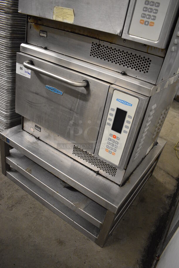 FANTASTIC! Turbochef Model NGC Stainless Steel Commercial Countertop Electric Powered Rapid Cook Oven on Stainless Steel Equipment Stand. 208-240 Volts, 1 Phase. 26x26x19, 30x30x12 - Image 2 of 7