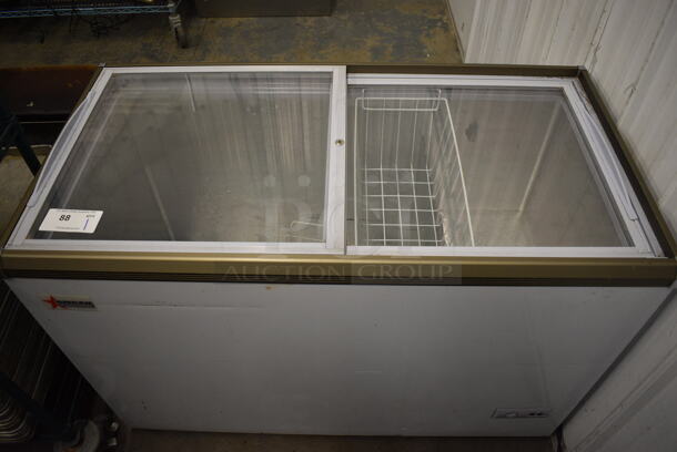 NICE! Omcan Metal Commercial Chest Freezer Merchandiser. 115 Volts, 1 Phase. 46x24x32. Tested and Working! - Image 5 of 10