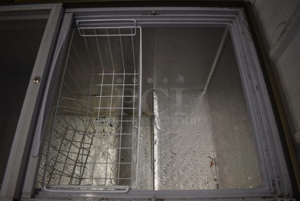 NICE! Omcan Metal Commercial Chest Freezer Merchandiser. 115 Volts, 1 Phase. 46x24x32. Tested and Working! - Image 7 of 10