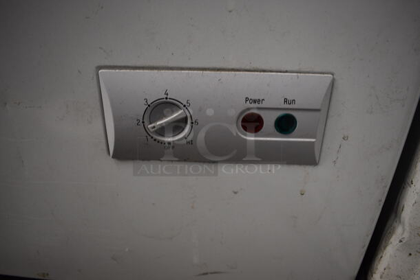 NICE! Omcan Metal Commercial Chest Freezer Merchandiser. 115 Volts, 1 Phase. 46x24x32. Tested and Working! - Image 9 of 10