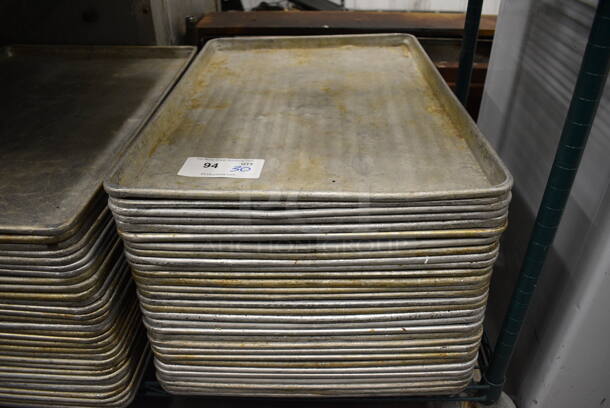 30 Metal Full Size Baking Pans. 18x26x1. 30 Times Your Bid!