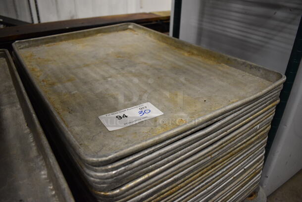 30 Metal Full Size Baking Pans. 18x26x1. 30 Times Your Bid! - Image 2 of 3
