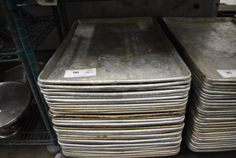 30 Metal Full Size Baking Pans. 18x26x1. 30 Times Your Bid!