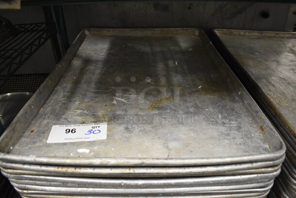 30 Metal Full Size Baking Pans. 18x26x1. 30 Times Your Bid! - Image 2 of 3